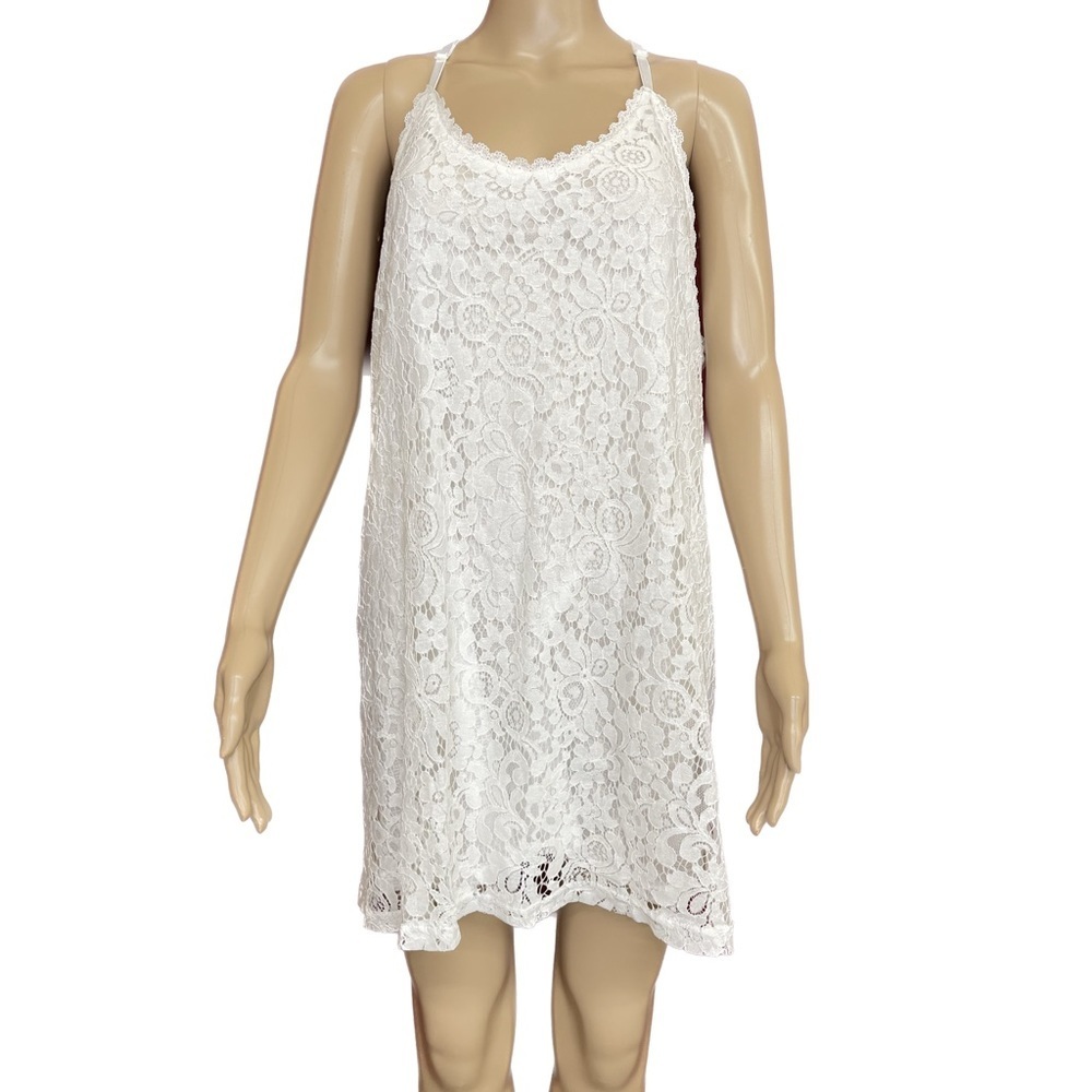 Stretch Lace Racer Back Nightie Slip Dress Cami Size 5X